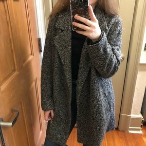 NWT grey, blazer-style winter coat